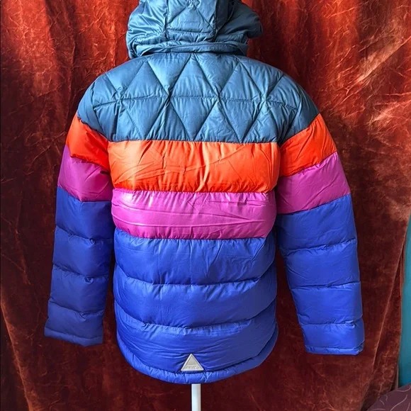 NWT L.L. Bean Fleece Lined Water Repellent DownTek Colorful Puffer Coat Jacket - Picture 4 of 10